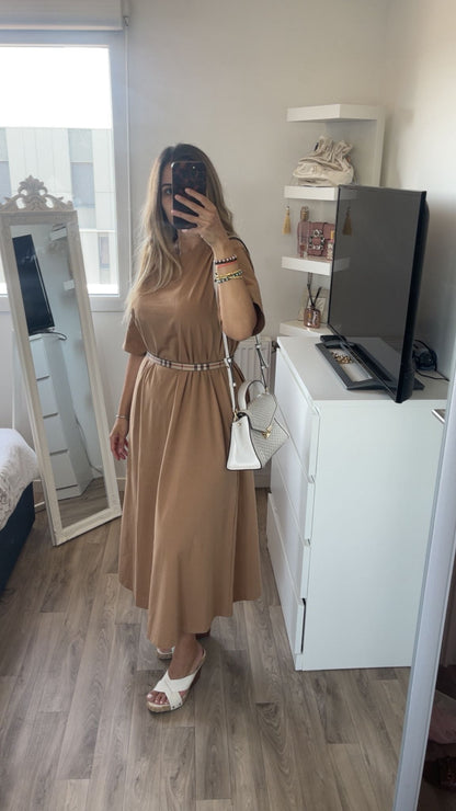 Robe Emna Caramel