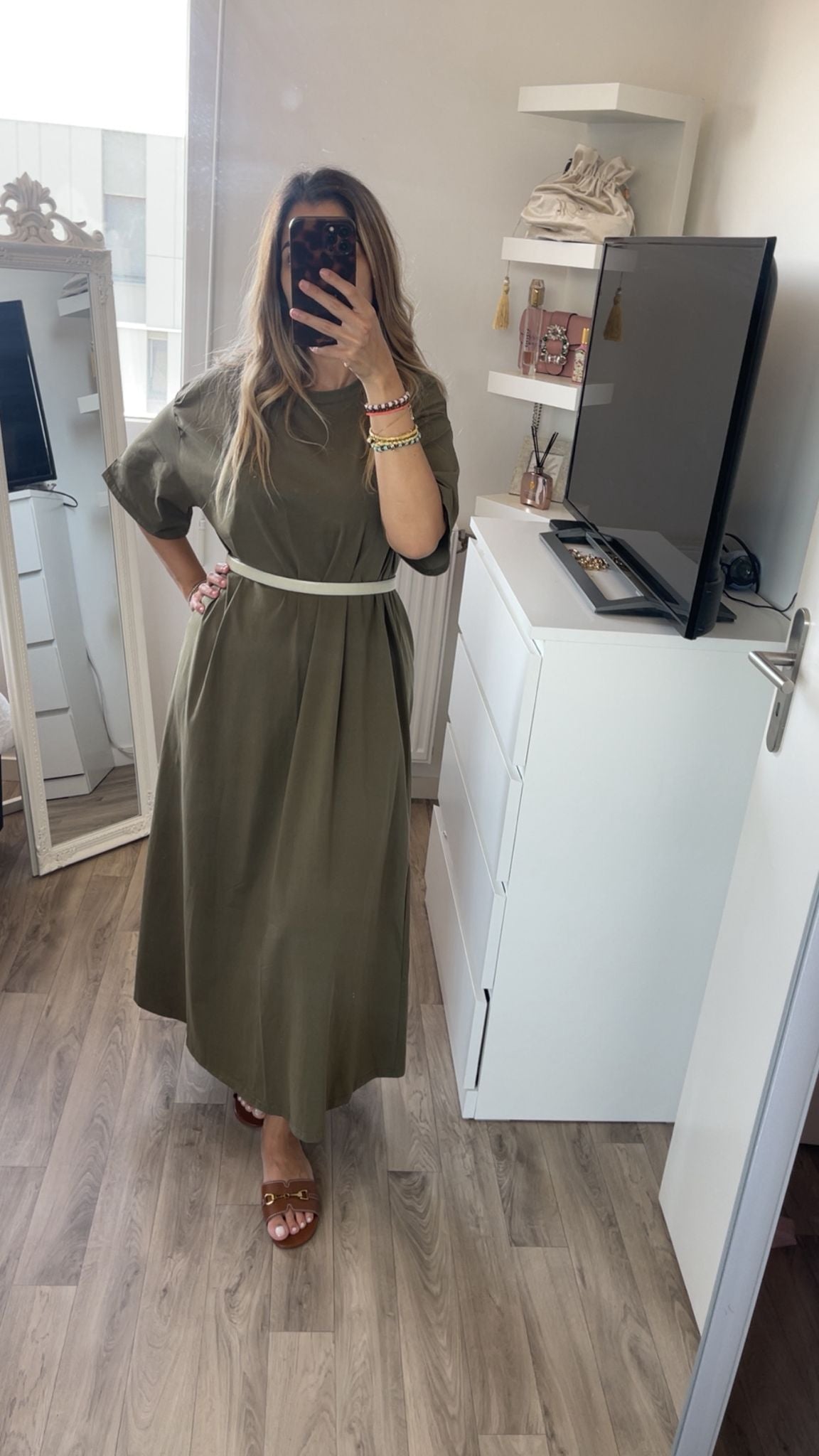 Robe Emna Kaki
